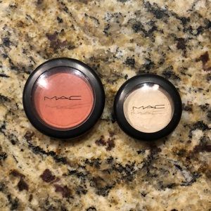 Mac blush and cream color base